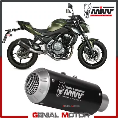 Mivv Complete Exhaust MK3 Black Inox Black For KAWASAKI Z 650 2017 > 2019 • $343.98